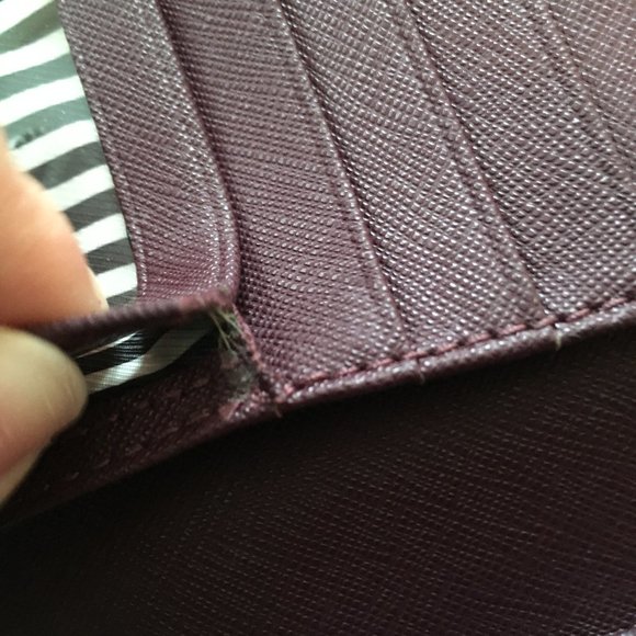 Kate Spade Hold The Phone Wristlet Wallet clutch plum purple *please read* - Picture 10 of 16